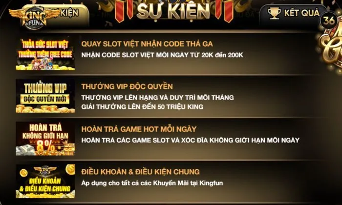 Khuyến mãi Kingfun hấp dẫn