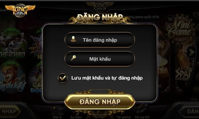 Đăng nhập cổng cược để sử dụng giftcode 