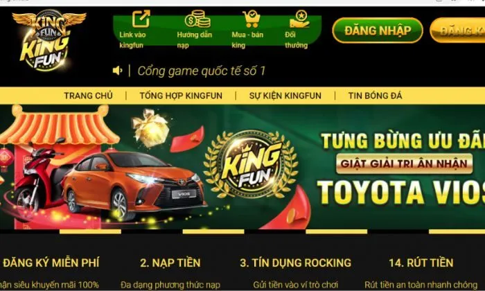 Theo dõi các sự kiện và tận hưởng mọi dịch vụ tuyệt vời mà Kingfun 