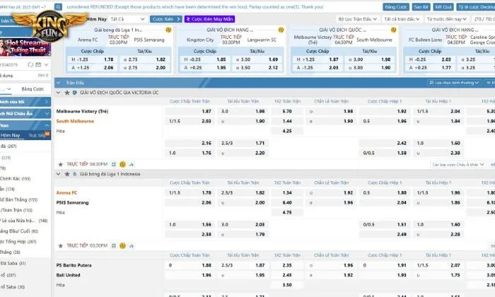 Chọn cách thức để kết nối đến Kingfun phù hợp với mình