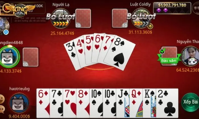 Luật chơi bài Sâm Kingfun đơn giản, dễ hiểu